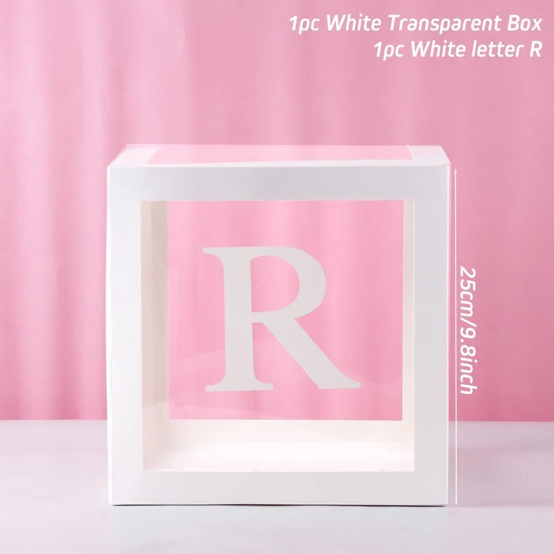 

Прозрачный бокс для шаров с буквами