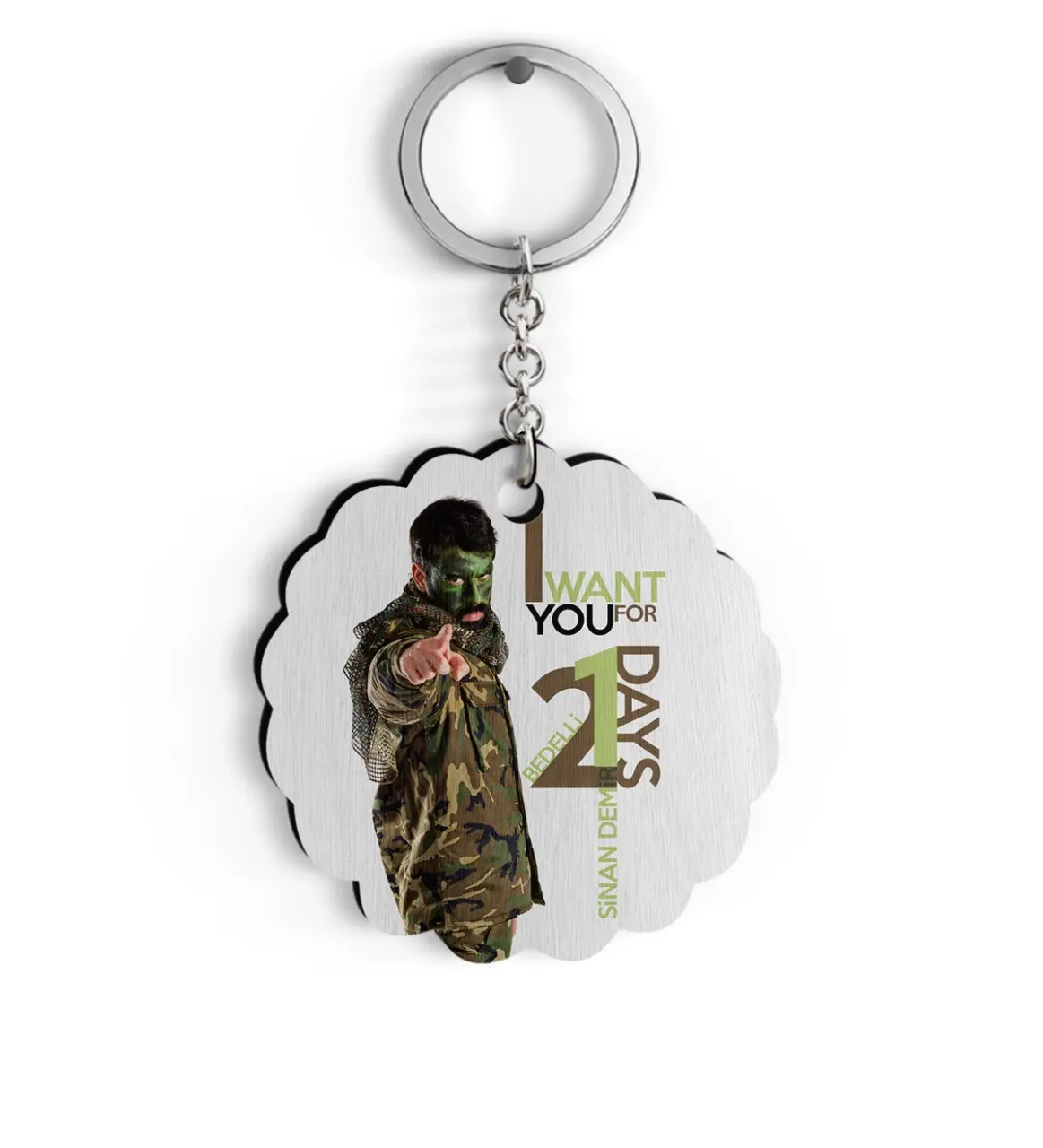 

Индивидуальный дизайн военной службы SPE деревянный Keychain-5