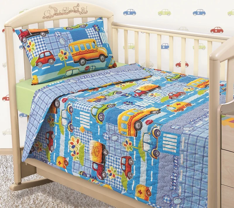 IV Стеганое покрывало из перкаля для детей ясли Ткань верха: перкаль хлопок 100%