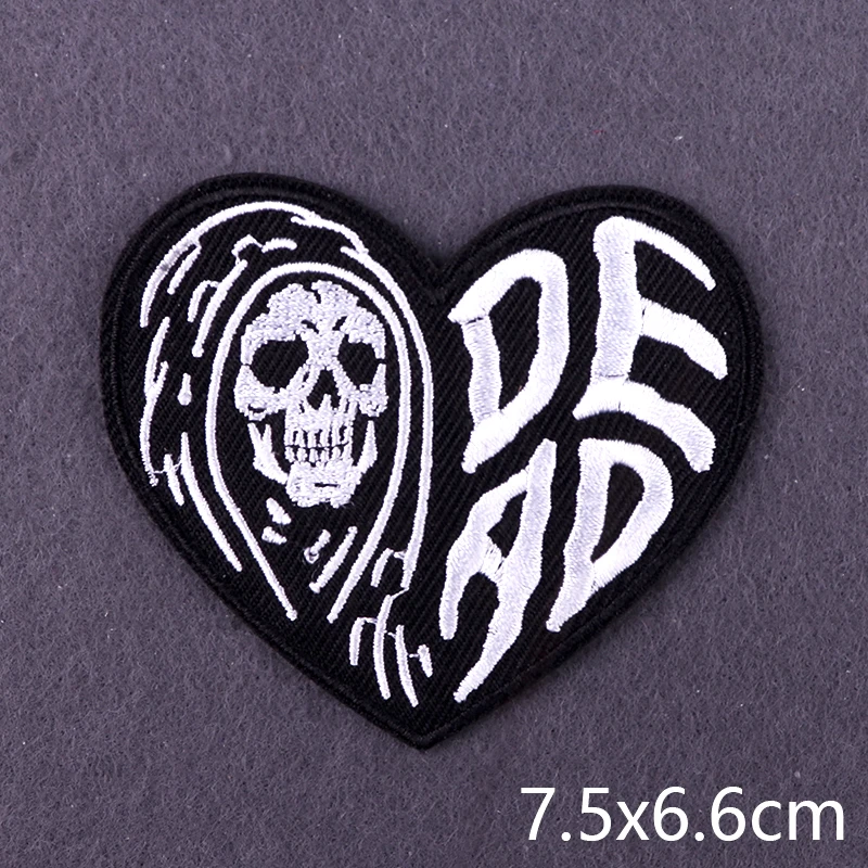 Стильные вышитые нашивки Hippie в стиле панк термоклейкие для одежды полосатые с