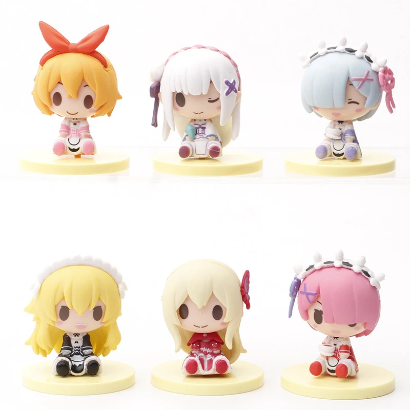

Anime Re:Life In A Different World From Zero Cartoon Figure Model Maid Outfit Rem Doll Ornaments Desk Decoer Toy Gifts K85