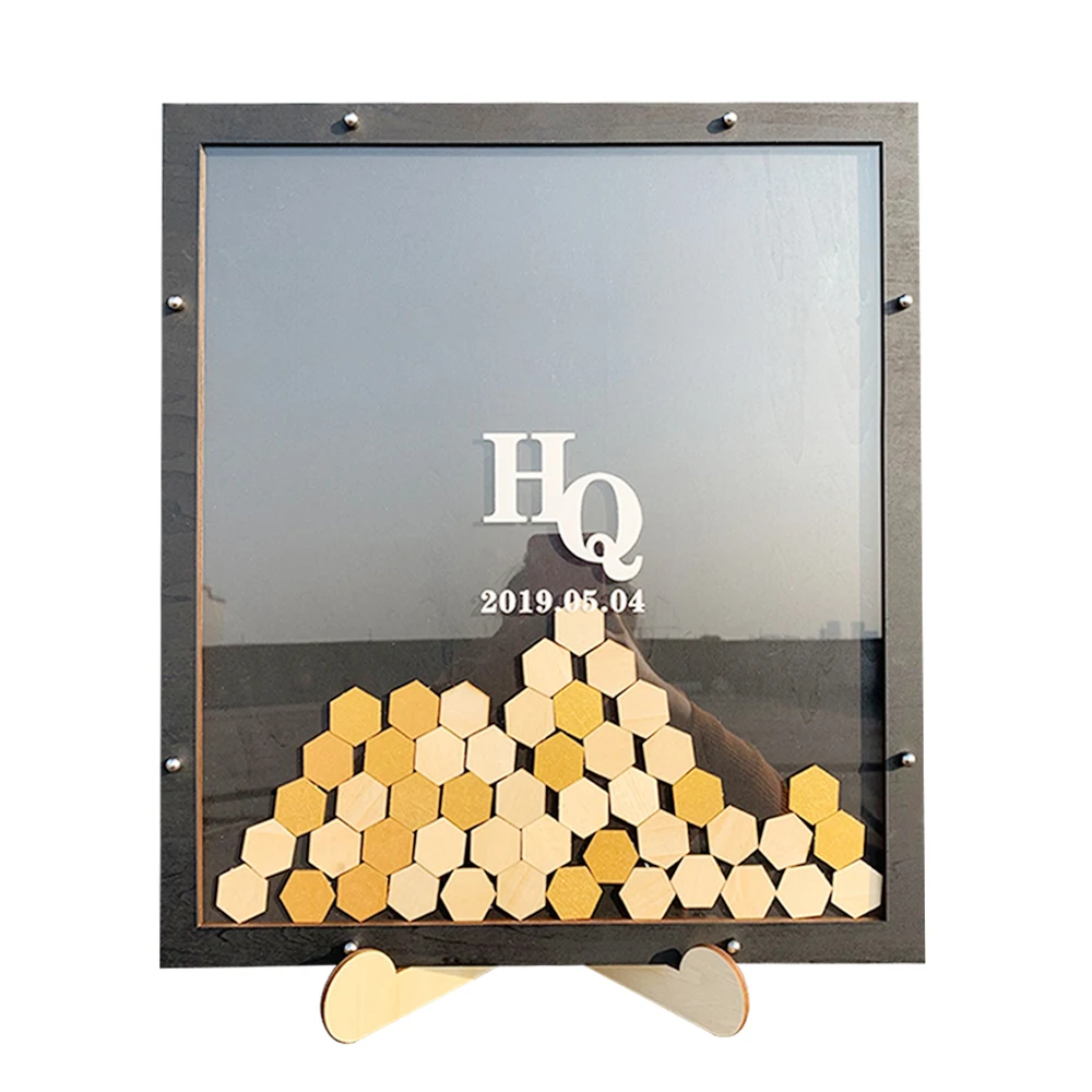 Индивидуальная Свадебная Гостевая книга в форме сердца фоторамка на заказ