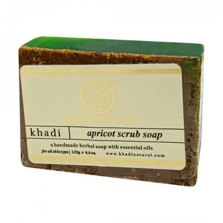 Мыло-скраб для лица с маслом абрикоса (scrub-soap) Khadi Natural | Кади Нейчерал 125г Мыло
