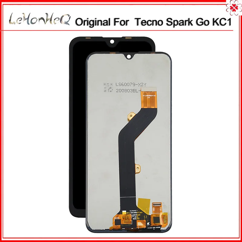 

100% Tested Black 6.10 inch For Tecno Spark Go 2019 KC1 LCD Display Touch Screen Digitizer Assembly Replacement parts