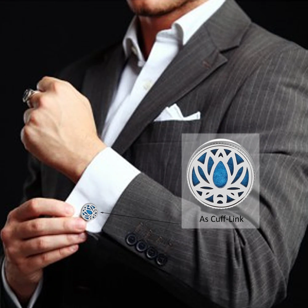 

1 PCS Essential Oil Diffuser Lockets for Brooch Magnetic Clip Aromatherapy Locket Air Freshener Stainless Steel Buckle On