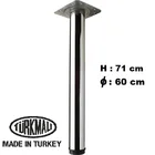 Длинный Цилиндрический стол, металлические ножки из нержавеющей стали, ножки H: 71 см, лучшее качество, Сделано в Турции