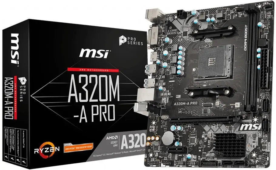 Материнская плата ПК MSI A320M-A PRO | Компьютеры и офис