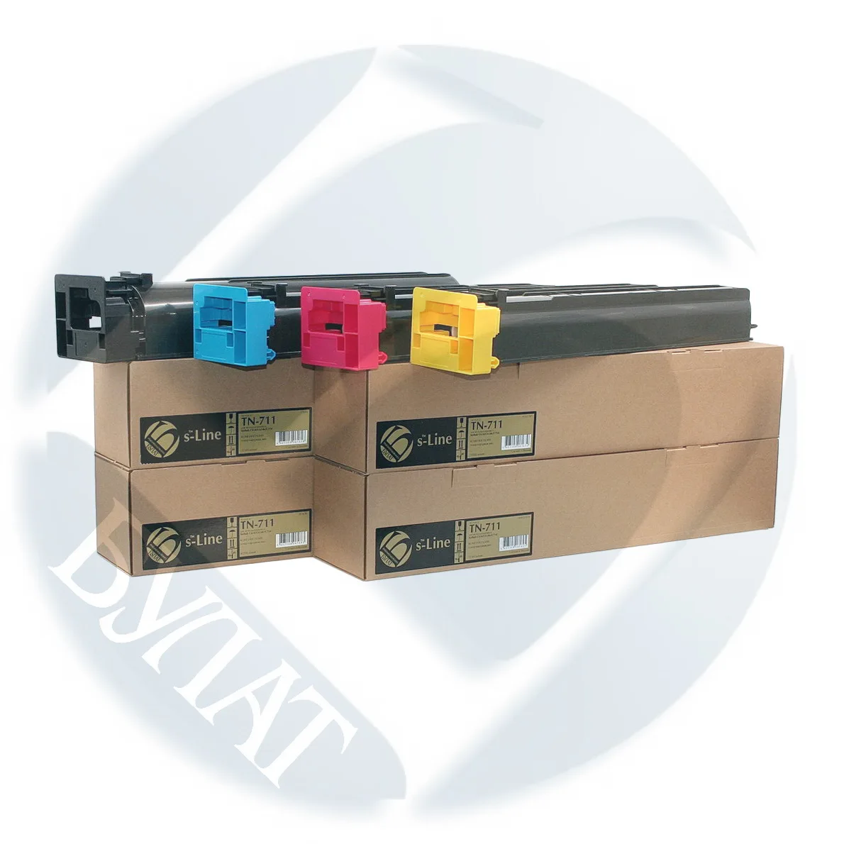 TN711 Тонер картридж Konica Minolta bizhub C654 C654e/C754 TN-711 (47.2k) Black БУЛАТ s-Line C654(e) - Цена: 2906