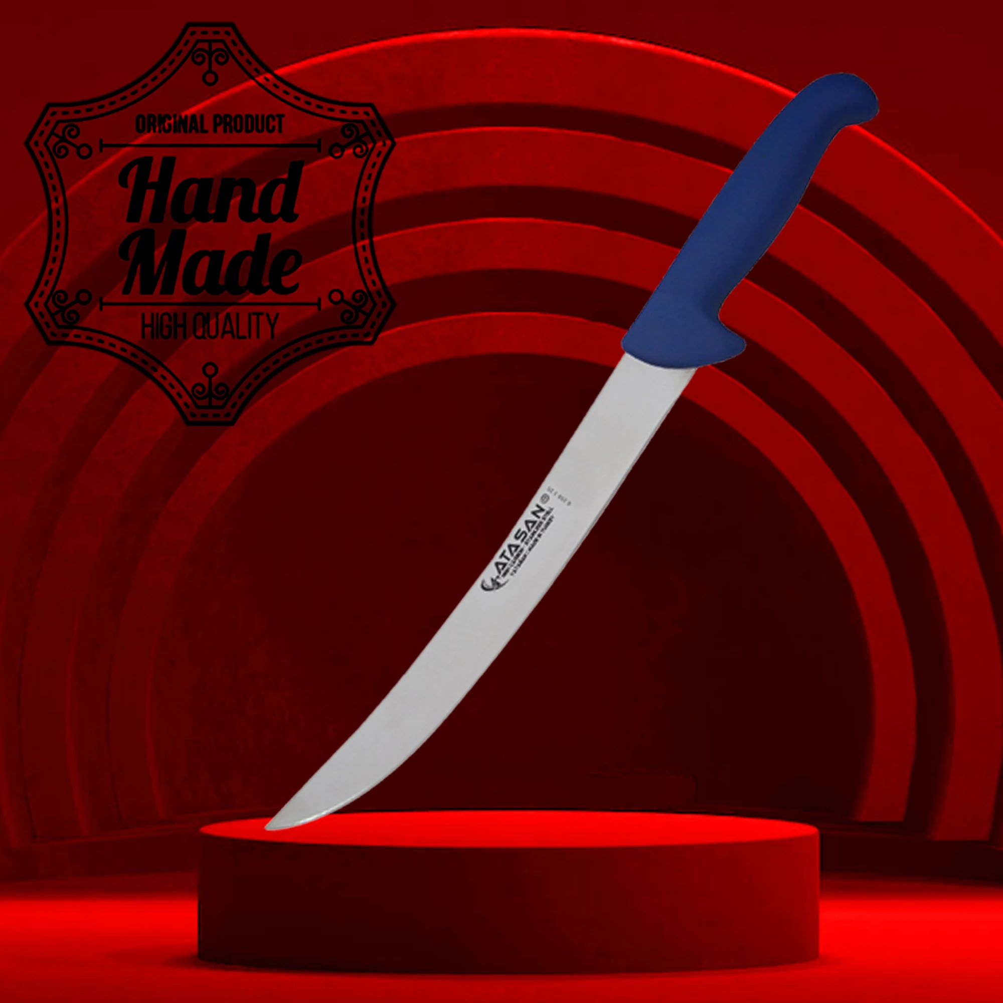 

Специальный изогнутый острый мясной рыбный стейк Нож шеф-повара Кухонный нож Кухонный инструмент Посуда Высококачественная нержавеющая с...