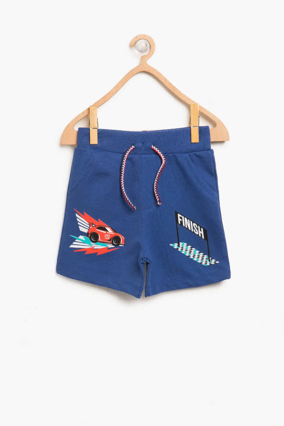 Детские синие шорты с принтом Koton для маленьких мальчиков | Мужская одежда