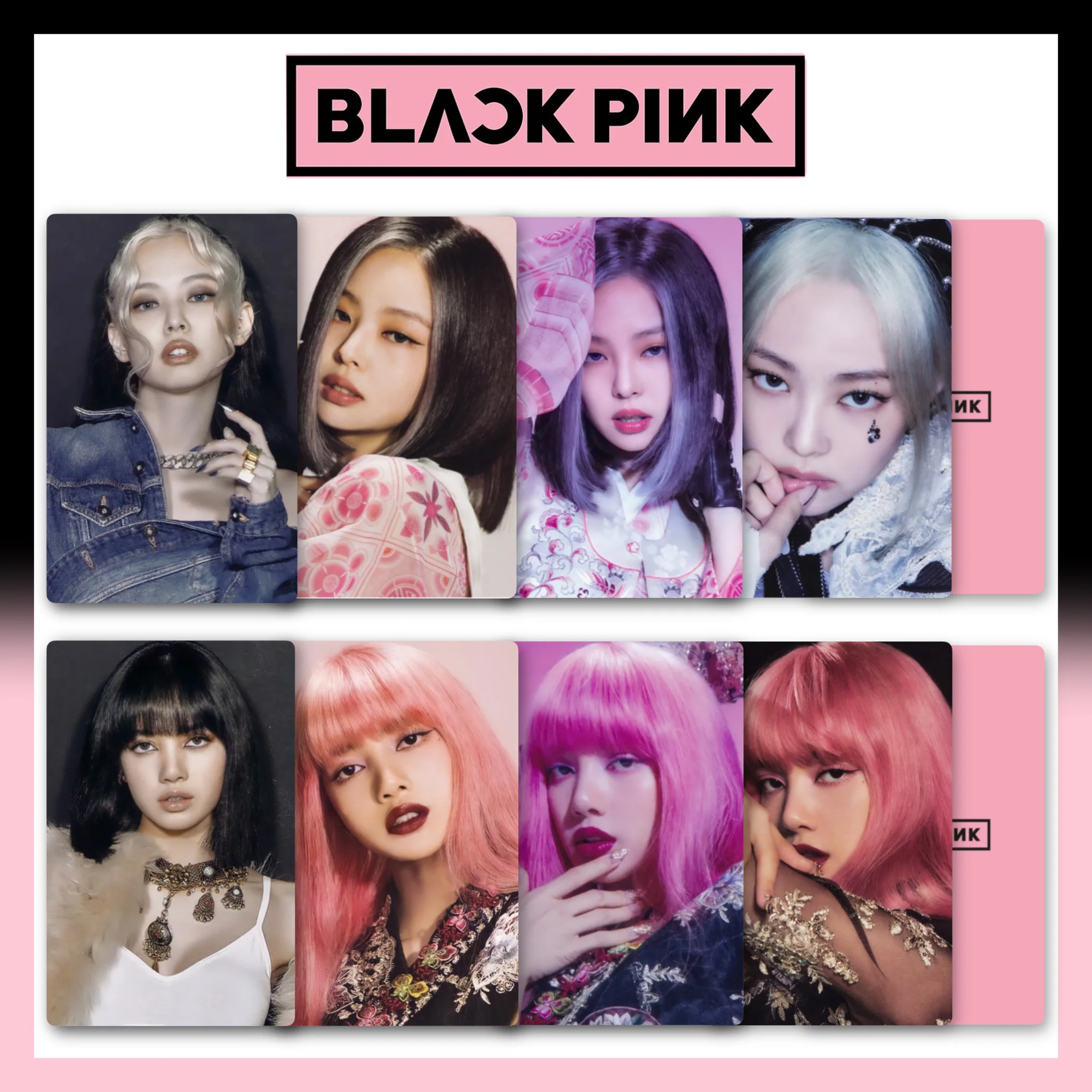 16 pcs/set Kpop BLACKPINK Jenny rosé Jisoo Lisa card bookmark for collection | Канцтовары для офиса и дома