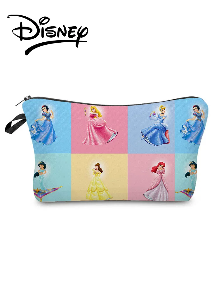 

Disney Princess Printed Makeup Bag Mini Cartoon Storage Bag Polyester Cosmetic Bags Girl Pencil Case Child Candy Bag Wholesale