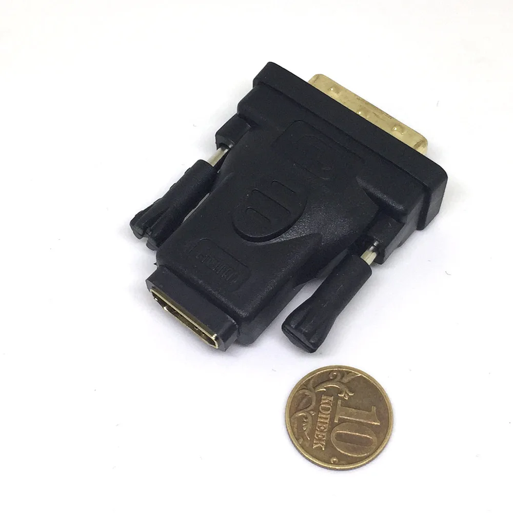 Переходник HDMI 19 pin Female to DVI D 25 Male ESPADA EDVI25m HDMI19f черный|Компьютерные кабели и разъемы|