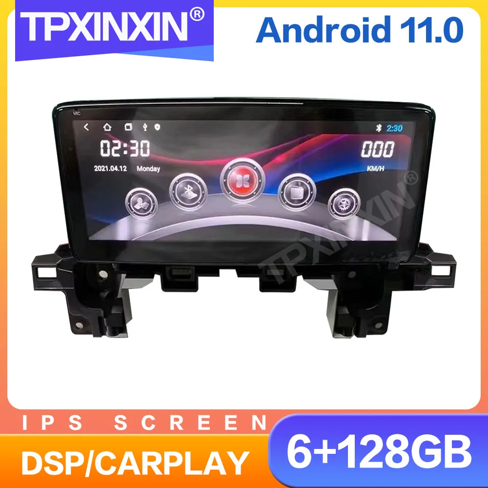 

10.25" QLED 128GB Android Auto CarPlay For Mazda3 Mazda 2 CX-5 CX3 Car Radio Multimedia Player Navi Stereo GPS Unit no 2din dvd