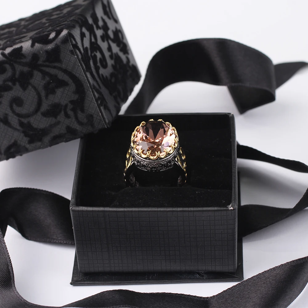 

Handmade Mens Silver Pink Morganite Ring,18 K Gold Plated 925 Silver Ring, Silver Handmade Oval Morganite Ring