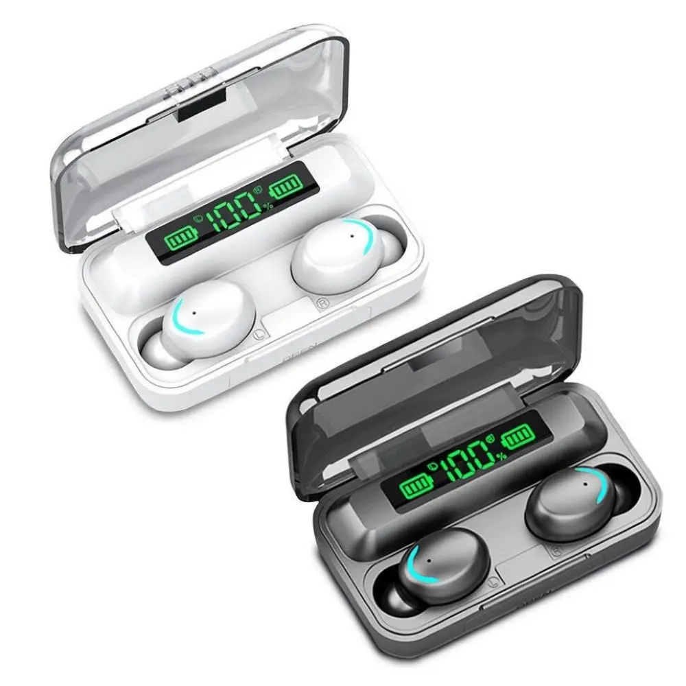 Беспроводные наушники TWS BTH-F9-5 с микрофоном и внешним аккумулятором Bluetooth Блютуз