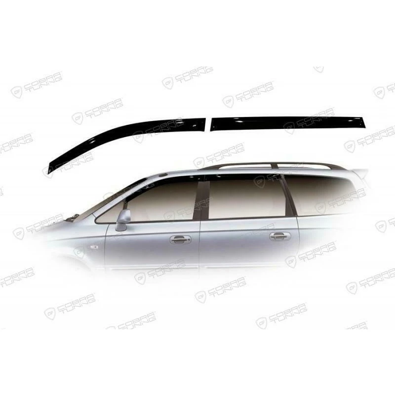 Дефлекторы окон Cobra Tuning H21599 на авто Hyundai Trajet 1999 2008 4 шт./комп. ветровики от дождя