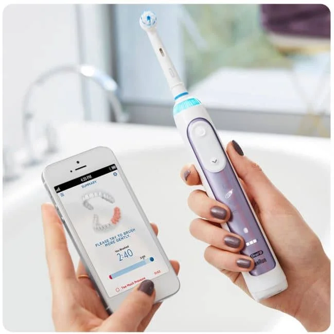 Kopen Oral-B Genius Pro 10000N Elektrische Tandenborstel Braun Met Bluetooth Orchidee Paars