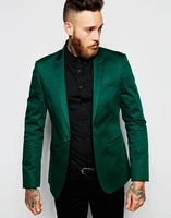 emerald green groom tuxedos peak lapel men suit set wedding prom best man bridegroom costume homme men clothing jacketpants