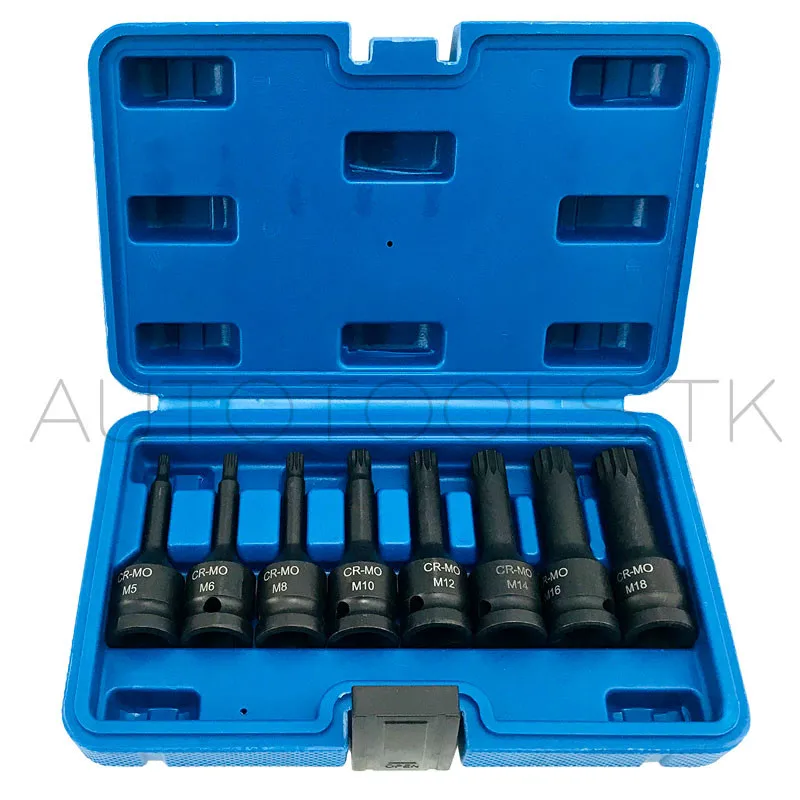 Spline impact bit set | Car Repair Combination Suit