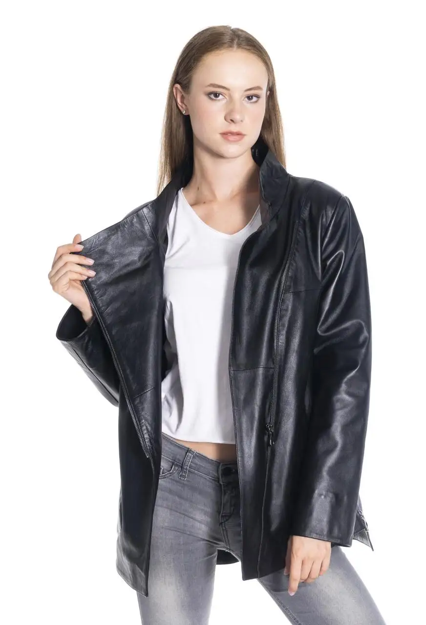 Women winter leather jacket winter Leather Jacket Genuine Real Leather Jacket leather Coat lambskin coat Female Jacket Genuine