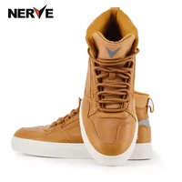 nerve men motorcycle boots cowhide real leather breathable sports shoes sneakers riding outdoor motorcycle wear equipment 2022