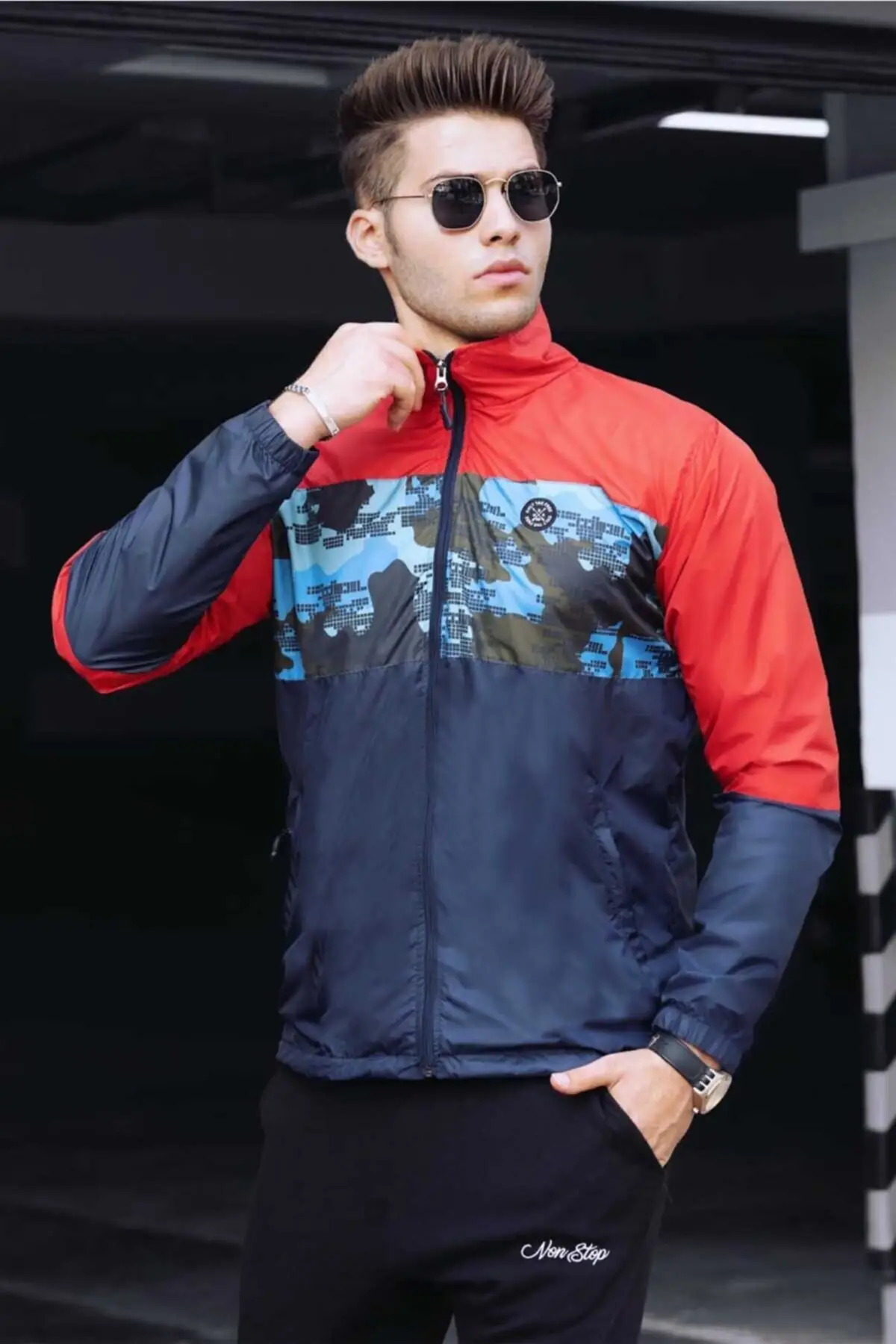 Мужской повседневный осенний дождевик с длинным рукавом на молнии мужской