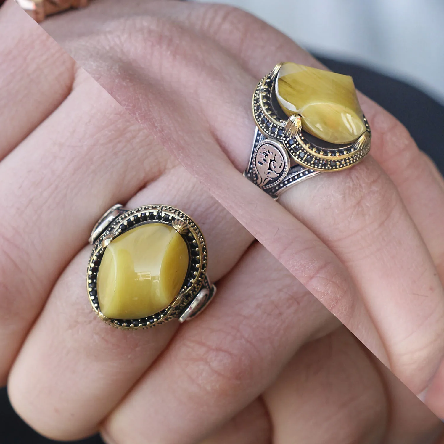 

Аля серии | Katalin камень Специальный дизайн модное серебряное кольцо турецкий Премиум качество ручной работы Jawelery