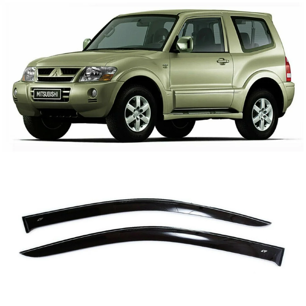 Дефлекторы окон Cobra Tuning M41306 на авто Mitsubishi Pajero III IV 3d 1999 н.в 2 шт./комп. ветровики от
