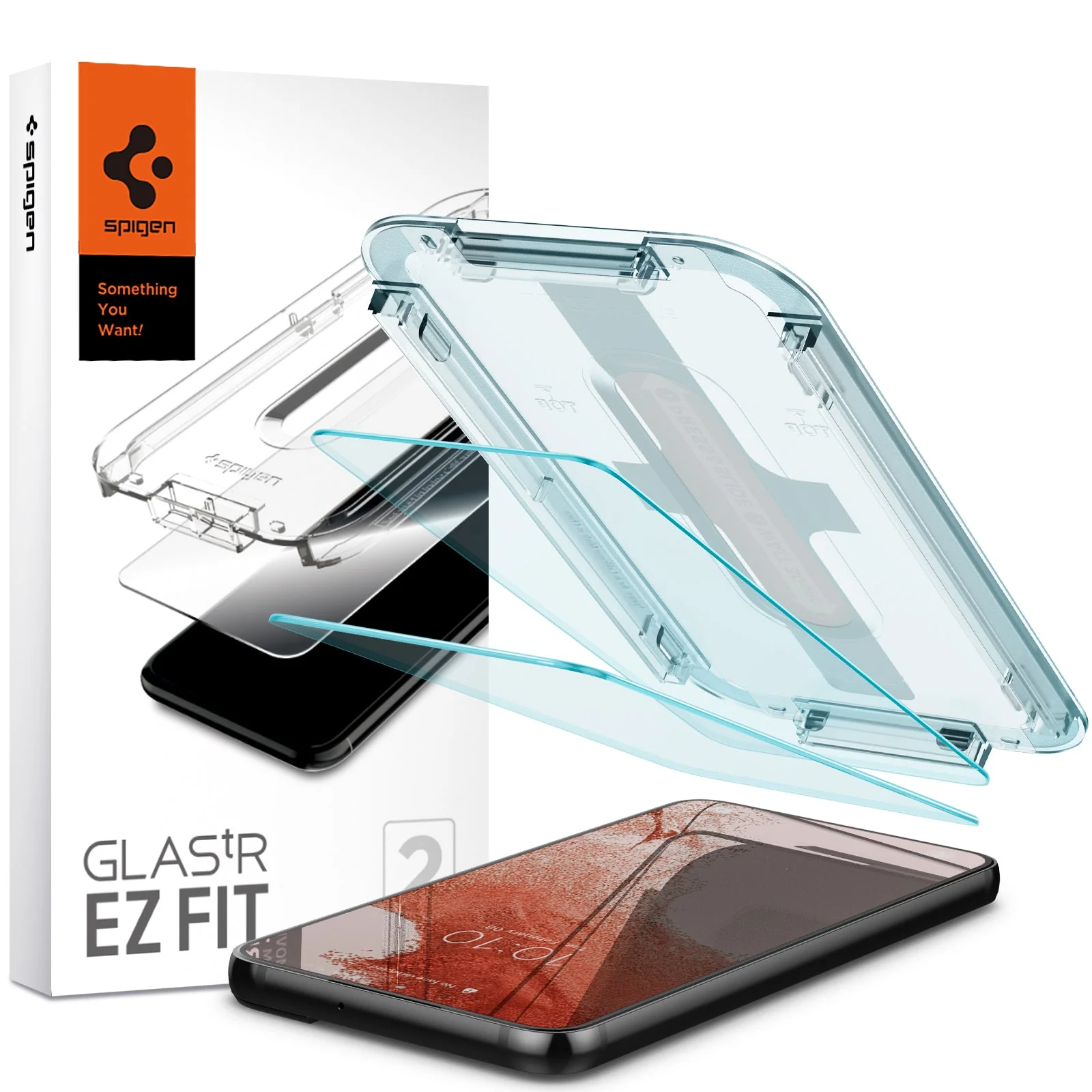 Защитное стекло Spigen Glas.tR EZ Fit 2 Pack (AGL04151) для Samsung Galaxy S22 - купить по выгодной цене |