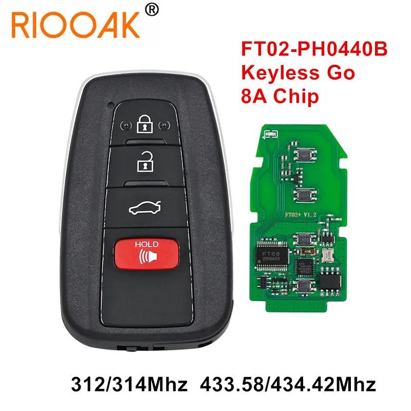 

FT02 PH0440B Update Version of FT11-H0410C Smart Keyless Go Remote Car Key Board 8A Chip Smart Key PCB for Toyota RAV4 Avalon