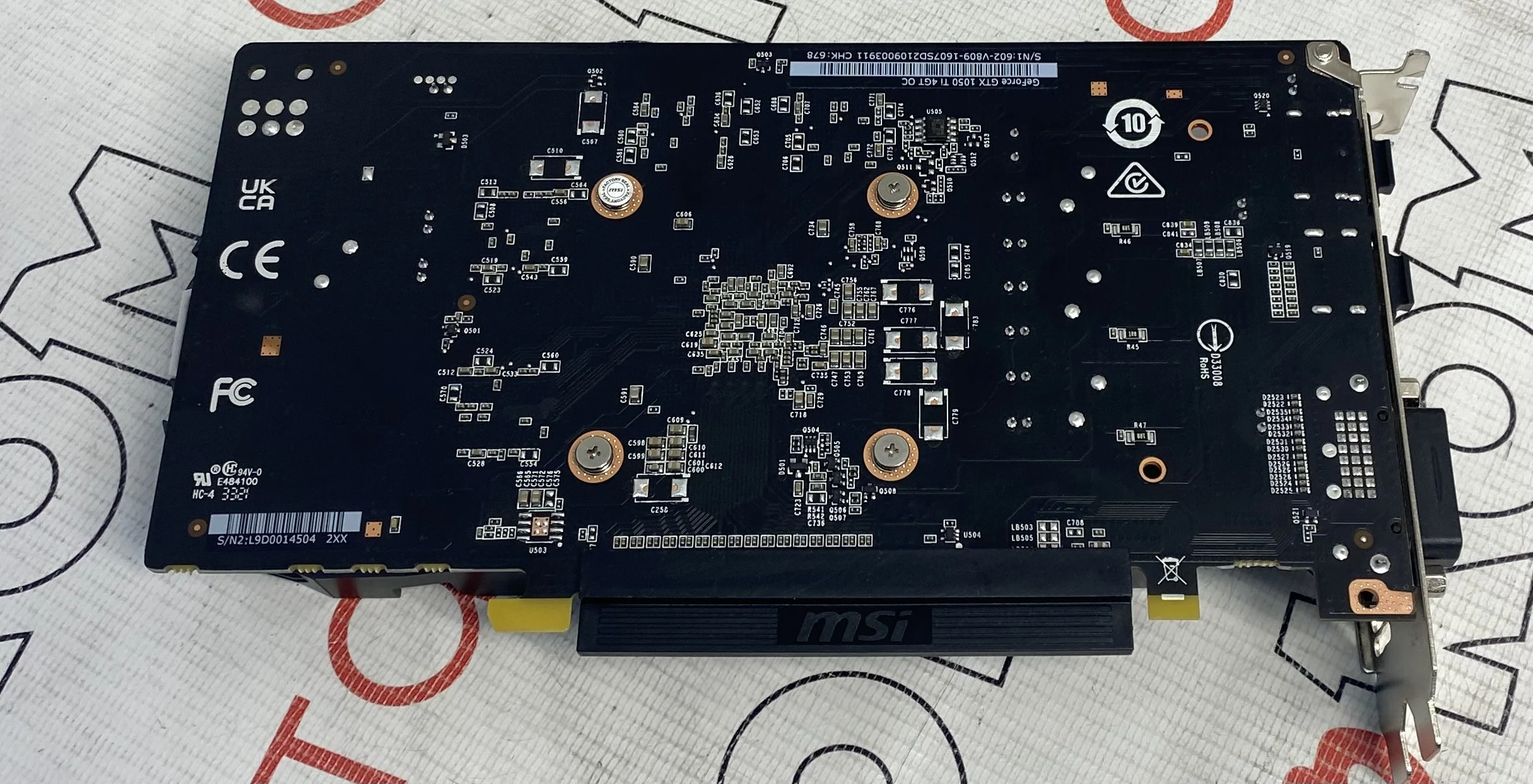 Видеокарта MSI GeForce GTX 1050 Ti 4GT OC GDDR5​ PCi-E |