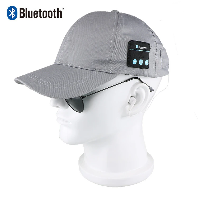 Bluetooth cap 4 Bluetooth Крышка, HD стерео Bluetooth 4,2 Беспроводная шапка с bluetooth-наушниками Беспроводная бейсболка музыкальная Кепка Встроенный микрофон - Цвет: Bluetooth cap 4