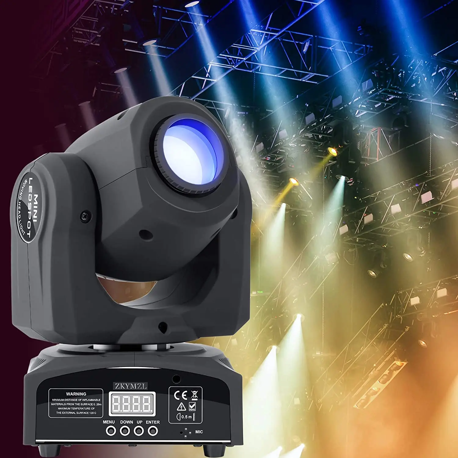 

LED Moving Head Light Spot 8 Color Gobos Light 30W DMX With Show KTV Disco DJ Party For Stage Lighting