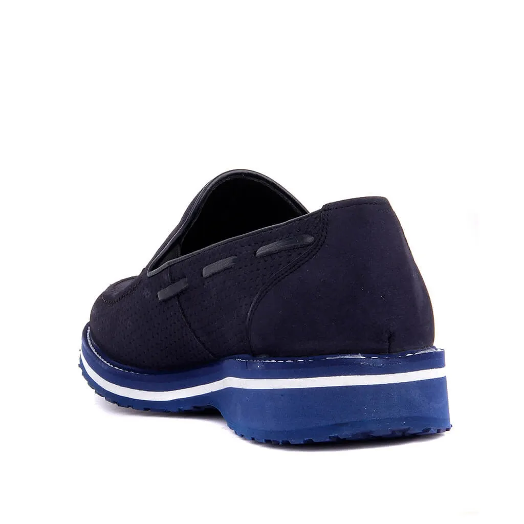 Fosco-Navy Blue Nubuck Men Casual Shoes | Обувь