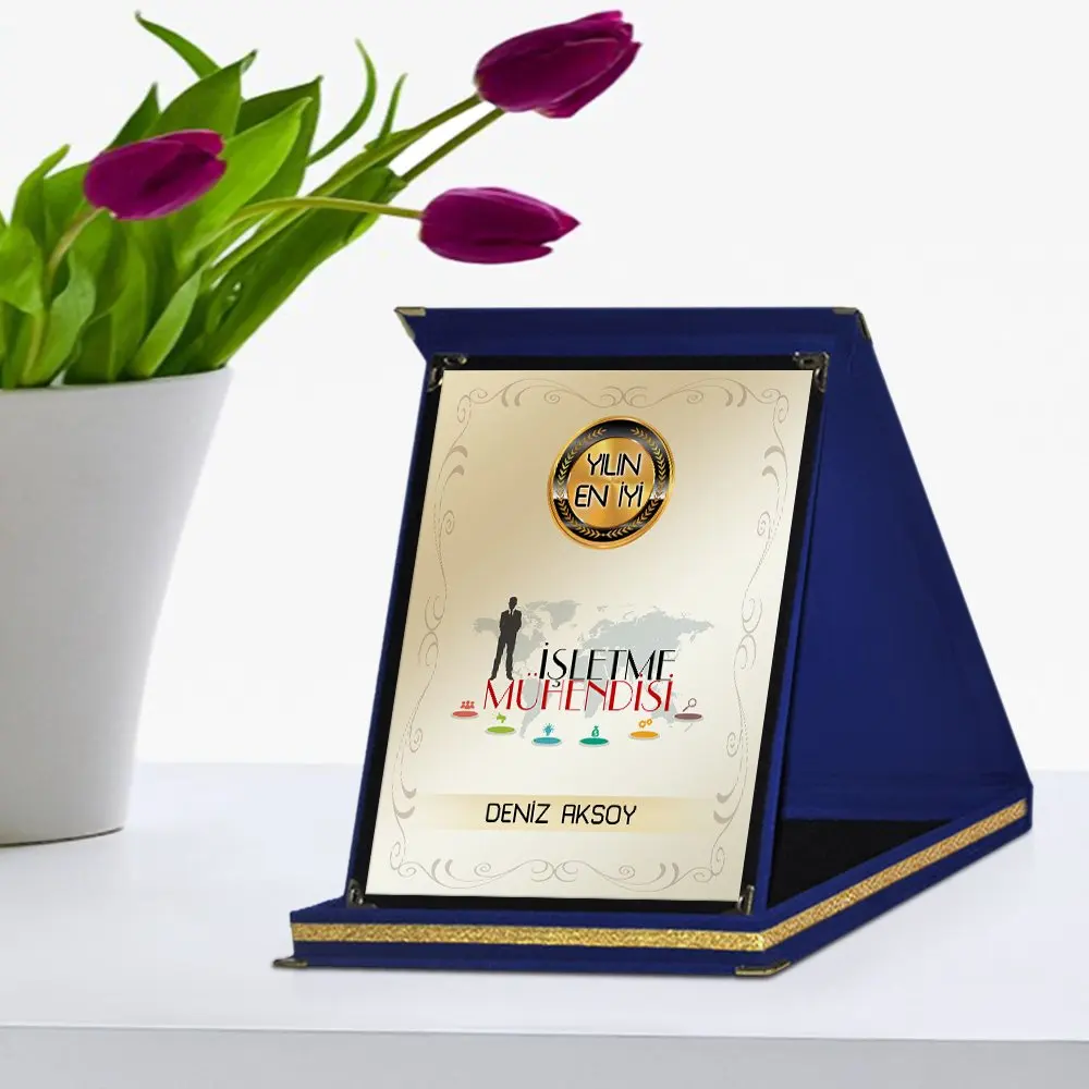 

Personalized The Year 'S Best Business Engineer Navy Blue Plaque Award-1