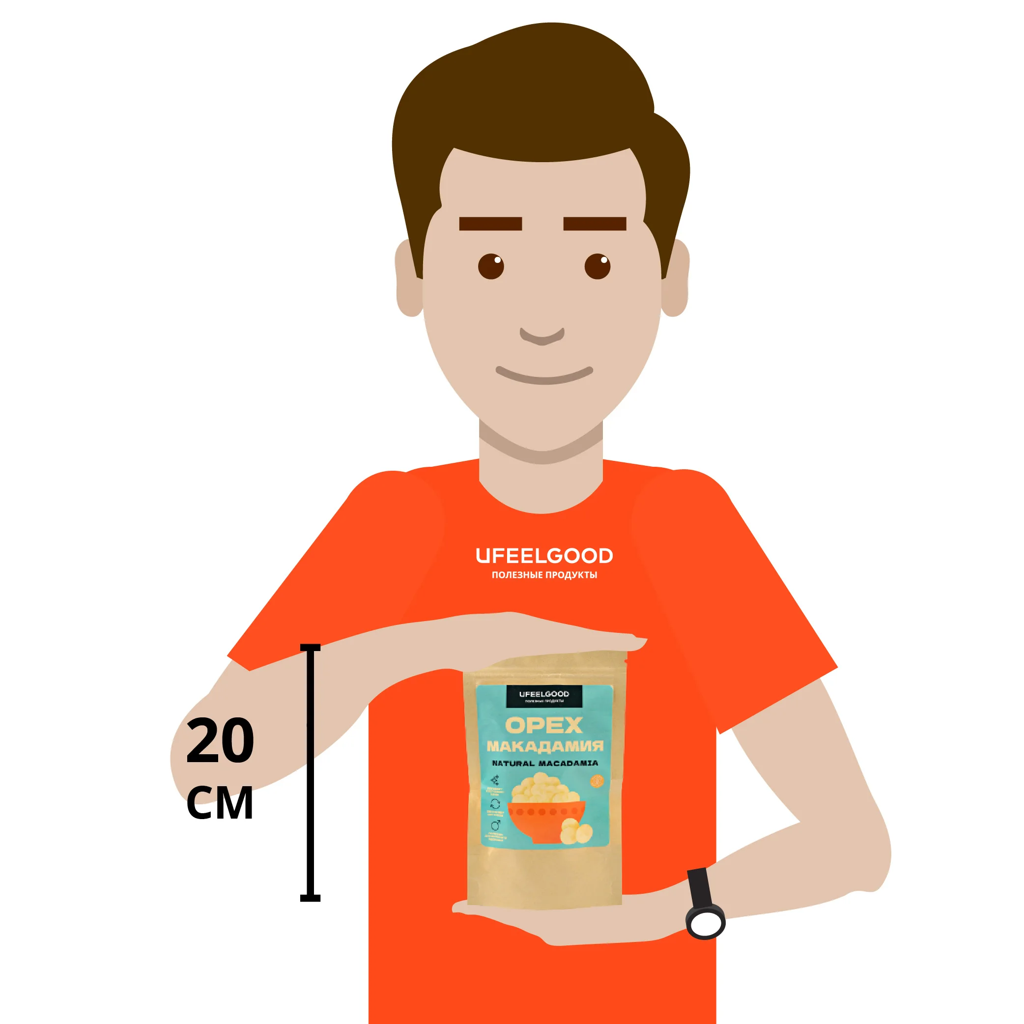 Орех Макадамия очищенный UFEELGOOD 50 г. | Продукты