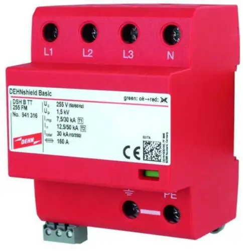 DEHN 941316 комбинированный фильтр для защиты от перенапряжения тип 1 + 2 Тип |