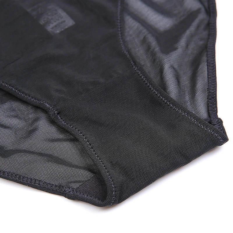 

Varsmiss Sexy Yarn Transparent Underwear Low Waist Briefs Solid Panties 3PCS/Lots