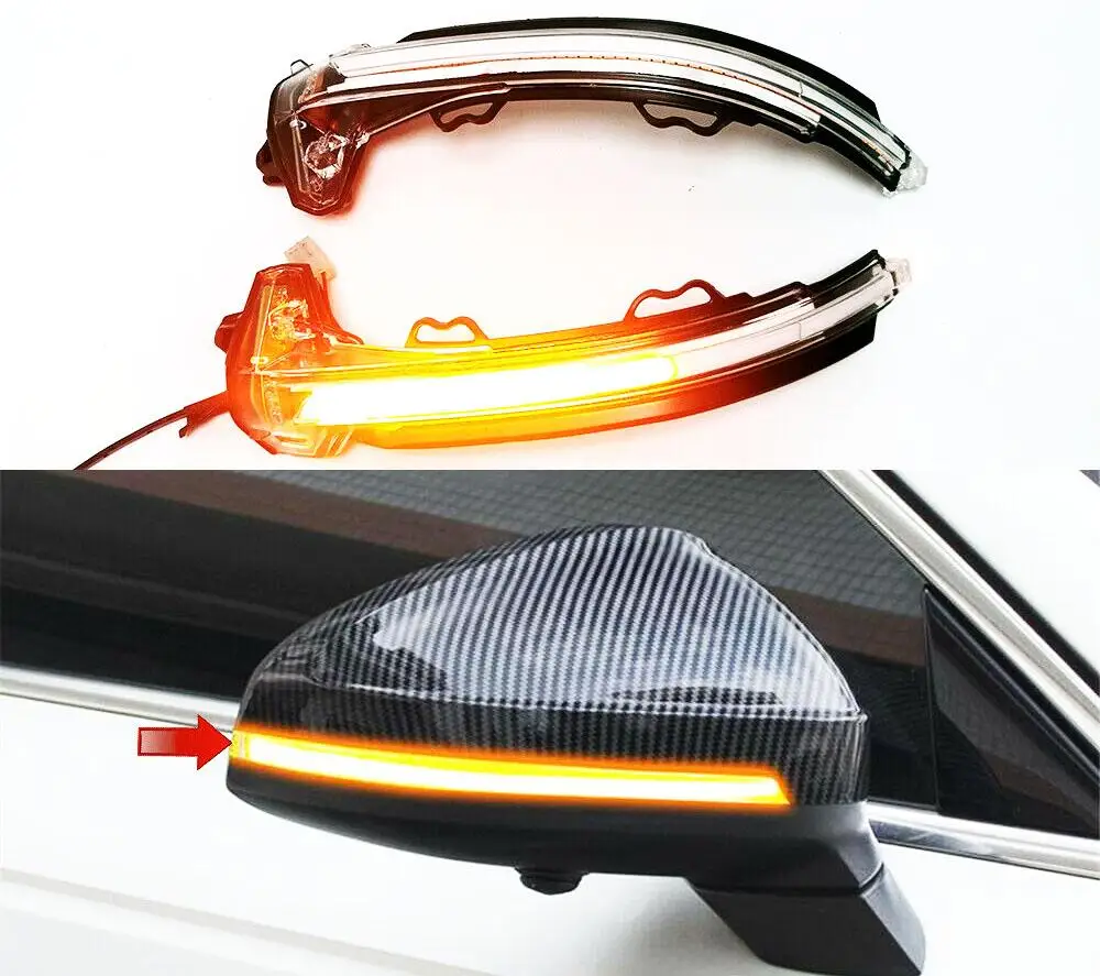 Последовательный стиль боковое зеркало указатель поворота прозрачный объектив