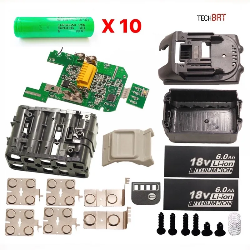 Набор для сборки аккумулятора Makita 18V 4Ah 5Ah 6Ah BL1840 BL1850 BL1860 BL1830 LXT 18650