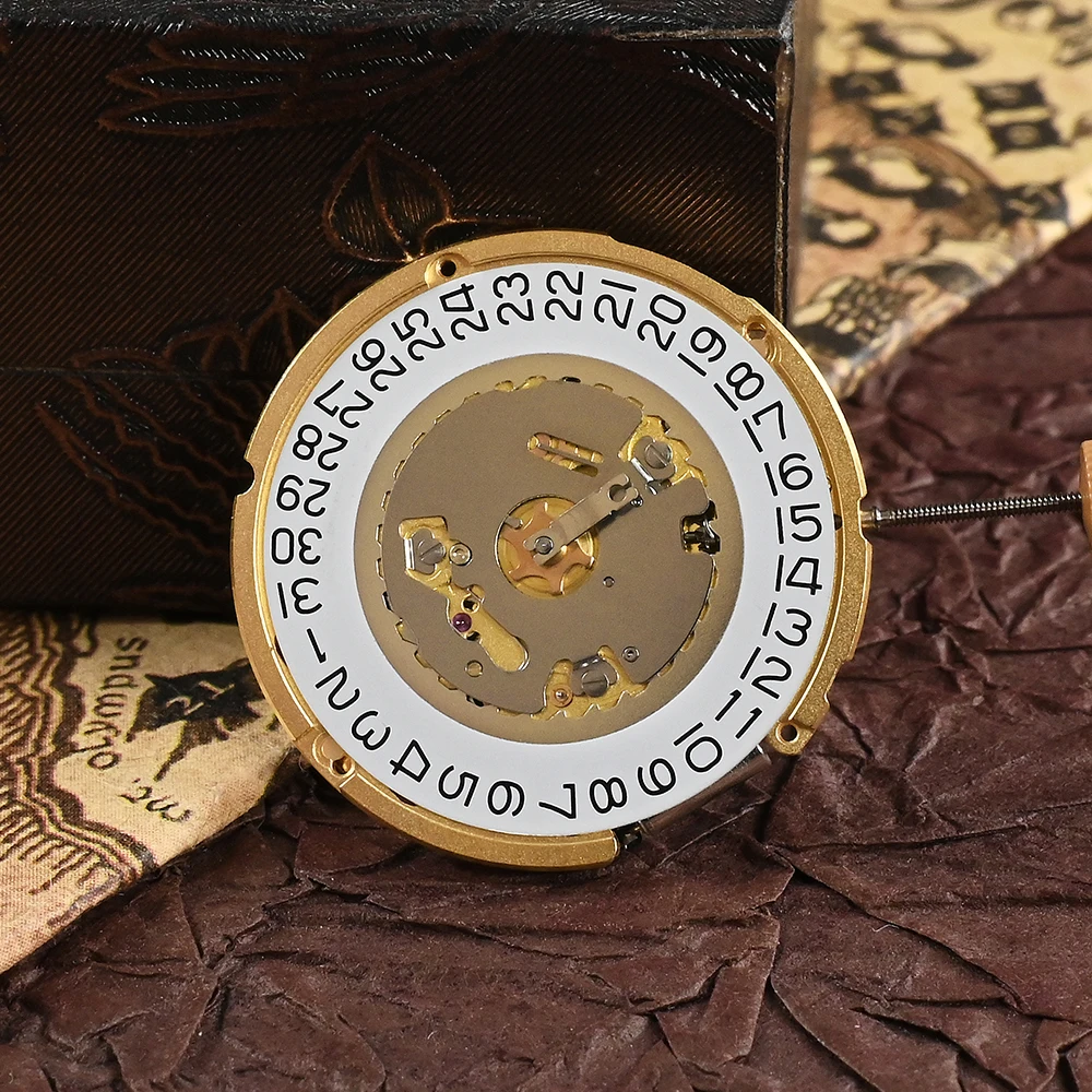 RONDA 6004.D Quartz Movement Battery Included Swiss Luxury Watch Mechanism Replacements Movt Gold Parts 5 Jewels