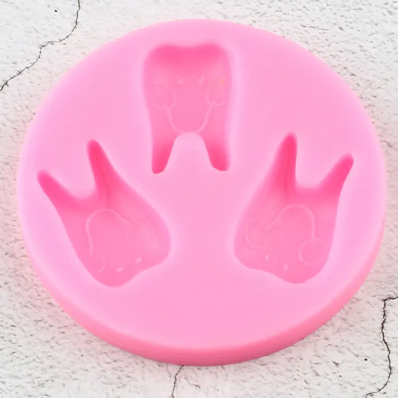 Зуб Молярная силиконовые формы для дня рождения торт фигурки жениха и невесты