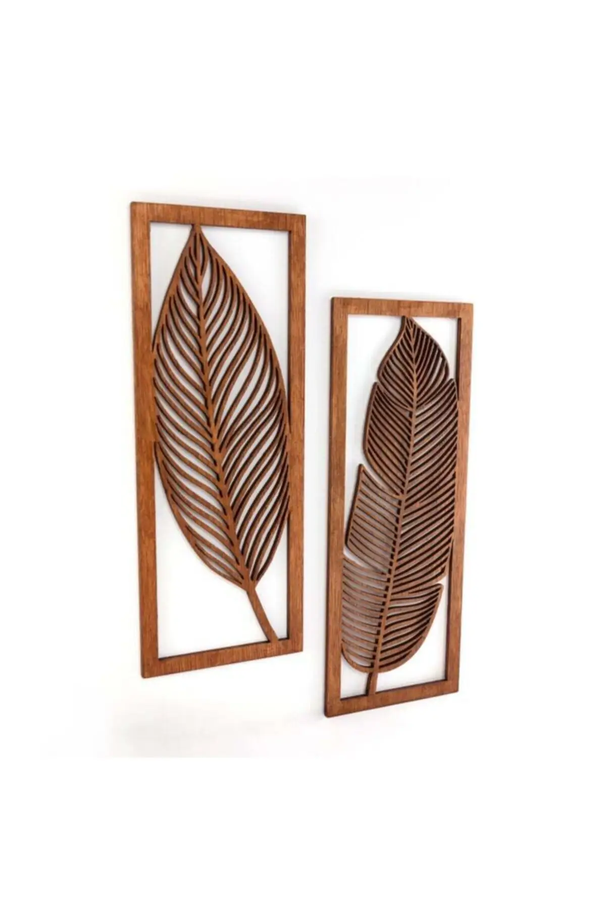 

3D Laser Leaf Pattern Wall Decor New Style Friend Gift For Your Wooden House