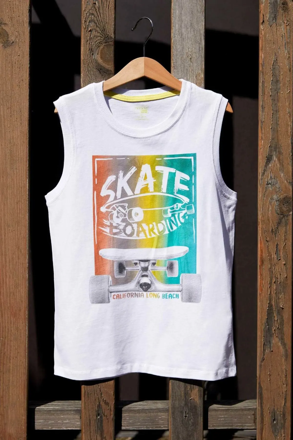 DeFacto летний модный жилет для мальчиков с круглым вырезом Повседневная футболка