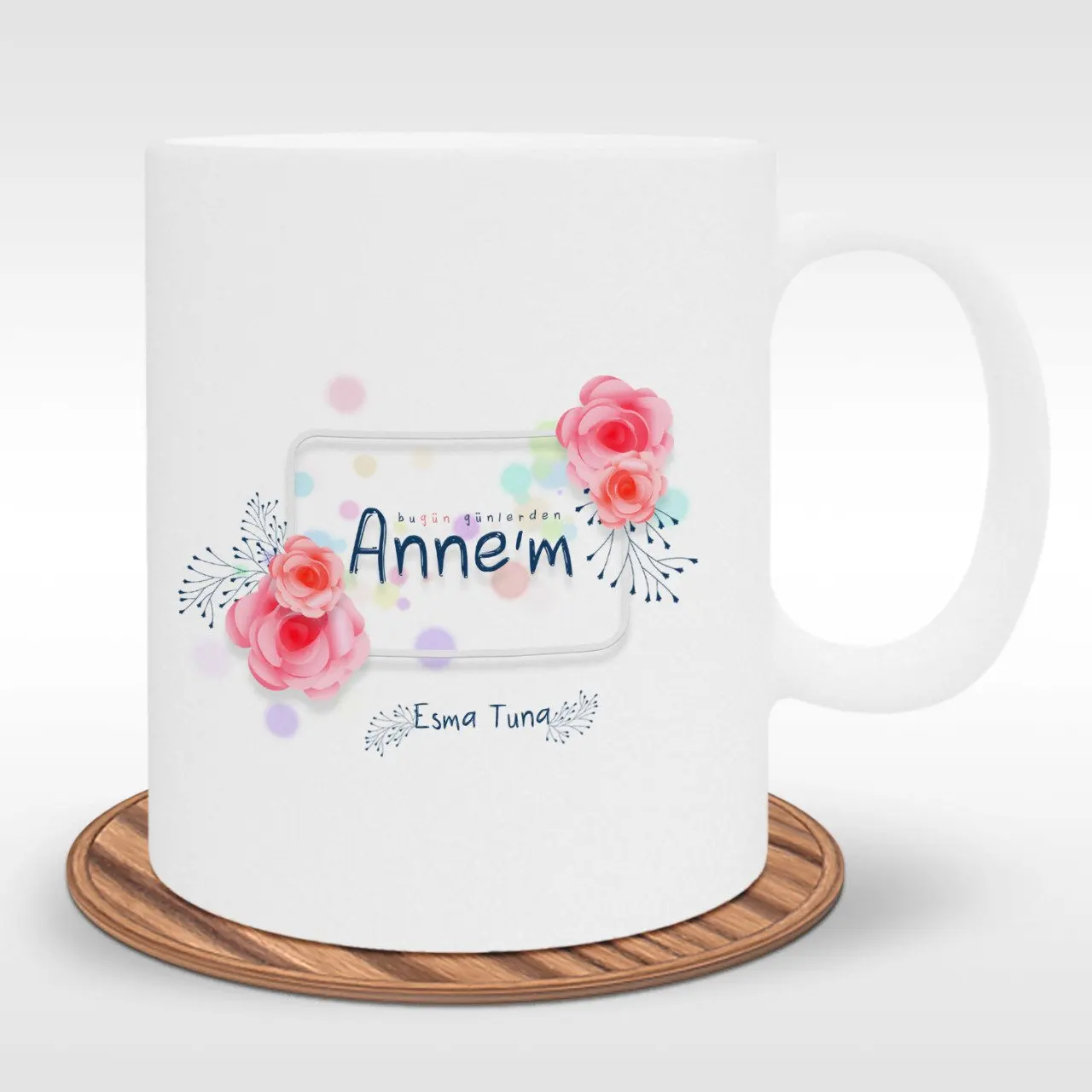 

Personalized Day Today My Mom Design White Mug Cup-1