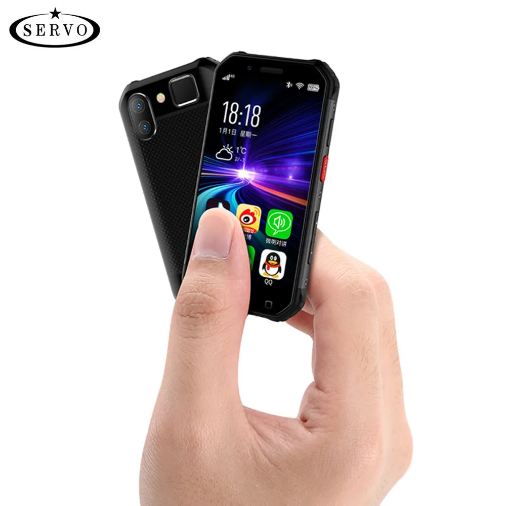 SERVO S10 Pro IP68 Waterproof mini Smartphone MTK6737 3GB 64GB NFC Walkie talkie Rugged Phone 13MP Fingerprint Face Recognition