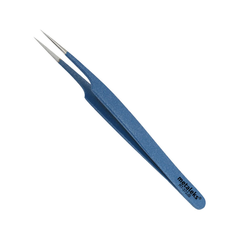 3 Pcs Kit of Eyelash Extension Tweezers In Blue Magnetic - Made Surgical Stainless Steel |