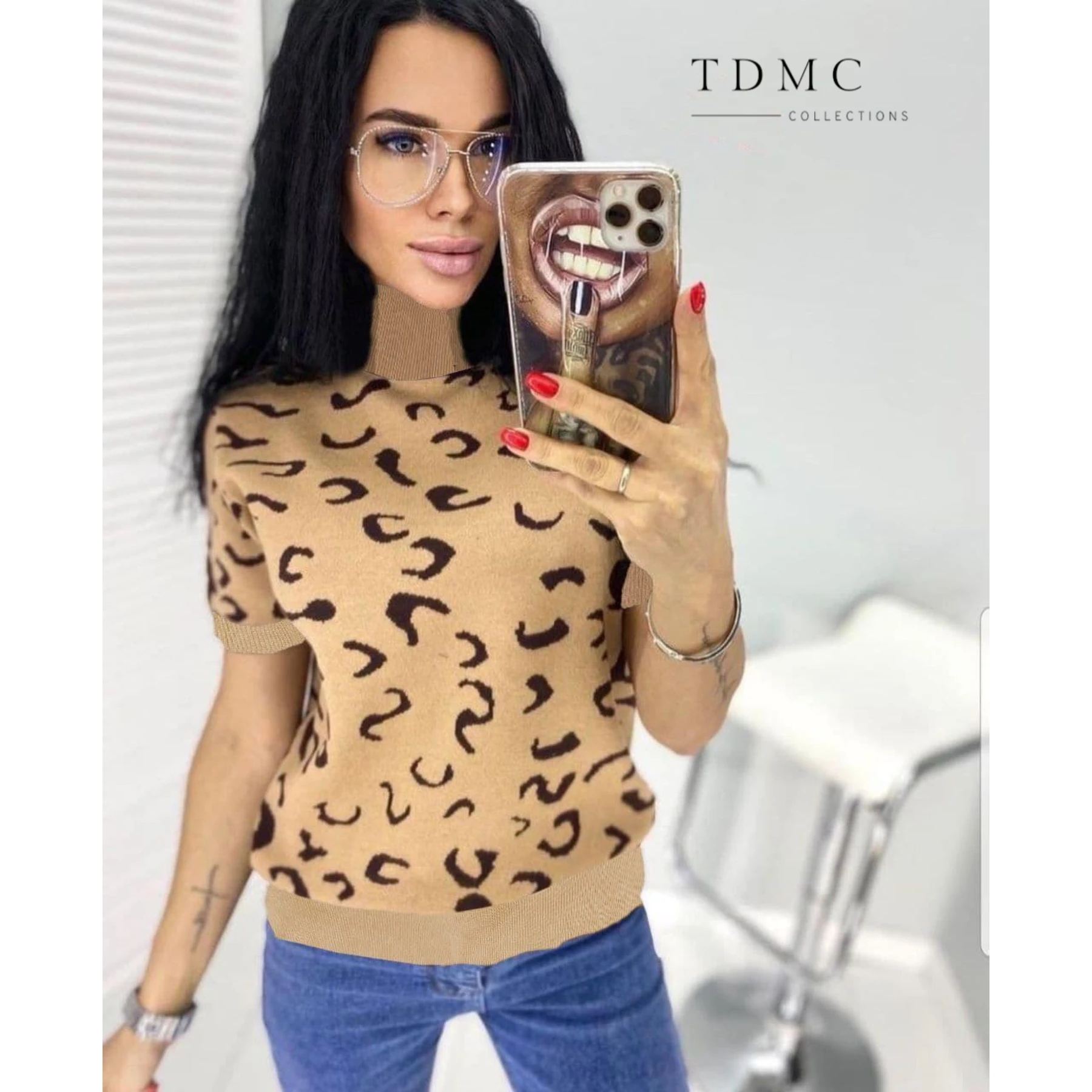 

Woman Pullover Cardigan Leopard Design Sweater, Standard Sized Tricot, Winter, Knitted, Jumper, Purple, 2021 Fashion Femme,
