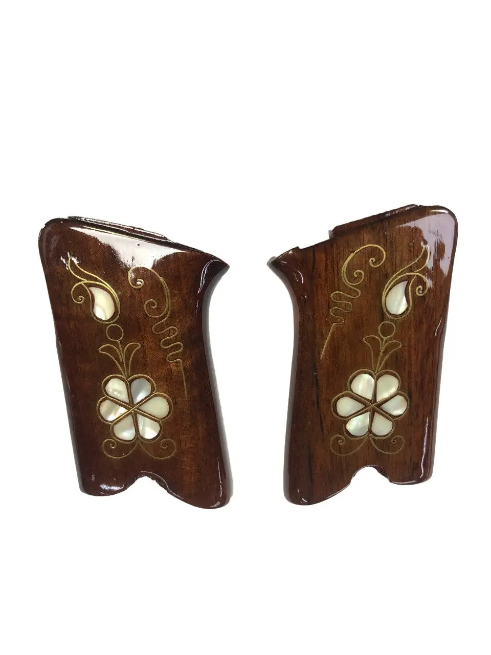 

Ruger P85 Pearl Inlaid Wooden Grip Model 1